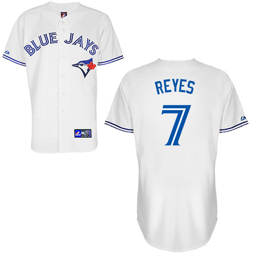 Jose Reyes #7 Youth Baseball Jersey-Toronto Blue Jays Authentic Home White Cool Base MLB Jersey